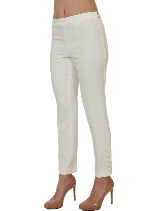 Liu Jo Women's Fabric Trousers Ecru