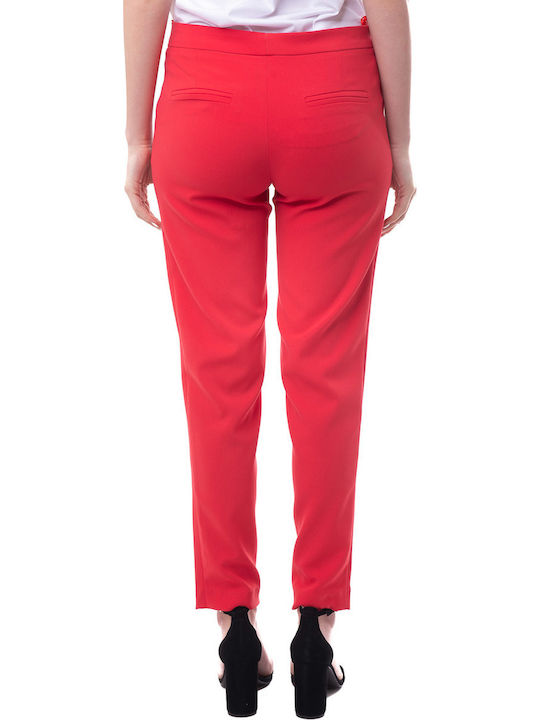C. Manolo Women's Fabric Trousers Pink