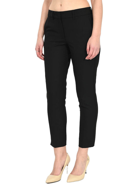 Caractere Women's Cotton Trousers ΜΑΥΡΟ