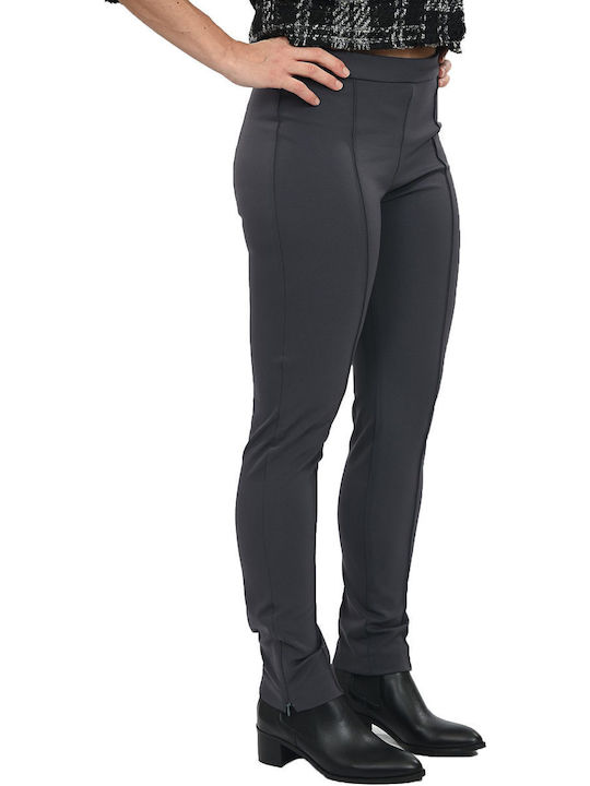 Women's Fabric Trousers Gray