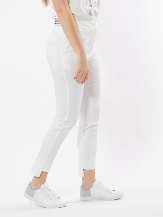 Pants Γυναικείο Υφασμάτινο Παντελόνι Λευκό