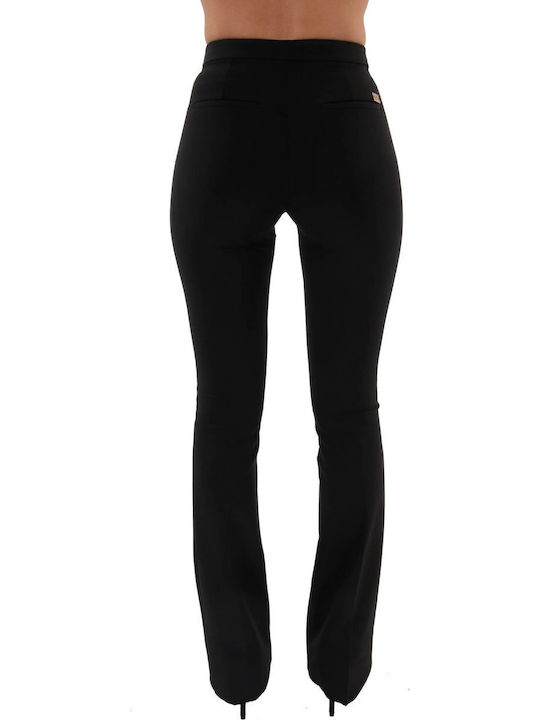 Dama Tesatura Pantaloni Evazați Black