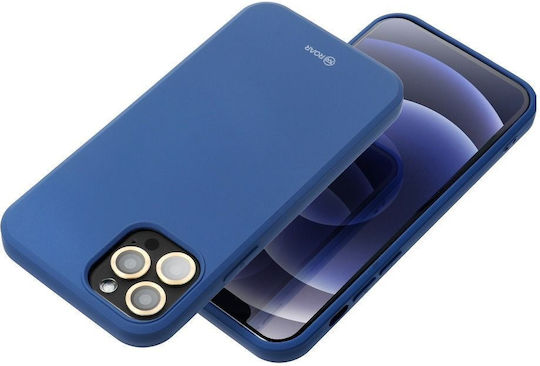 Roar Colorful Jelly Back Cover Silicone Navy Blue (iPhone 12 / 12 Pro)