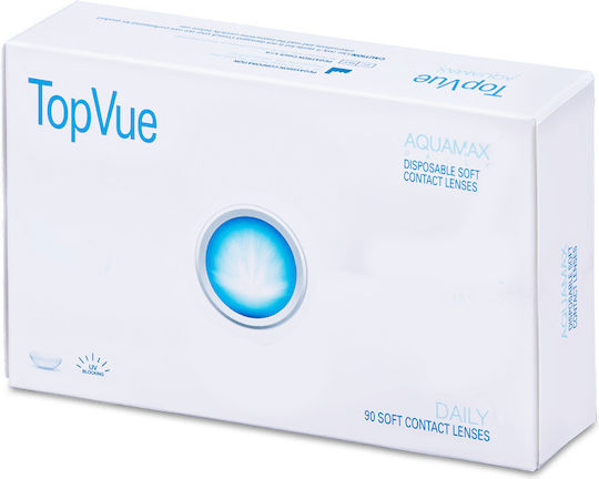TopVue Blue Blocker Hydrogel Contact Lens 90 Daily Lentile de Contact Hidrogel cu Protecție UV