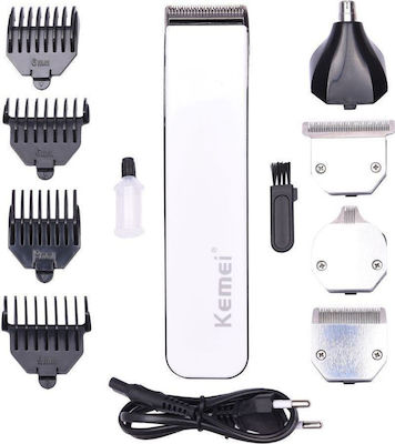 Kemei KM-3580 Rechargeable Hair Clipper Set White KM-3580