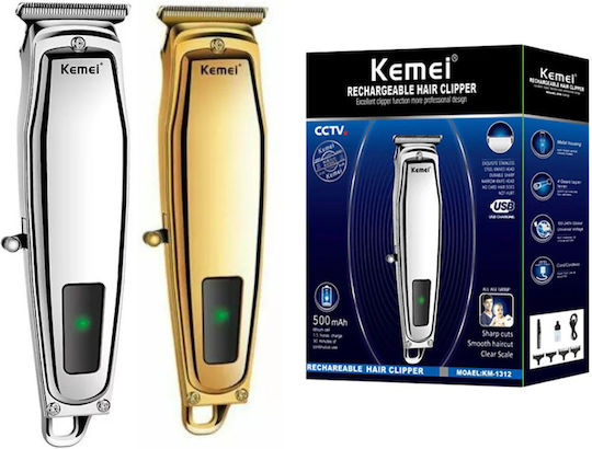 Kemei Rechargeable Hair Clipper Gold KM-1312