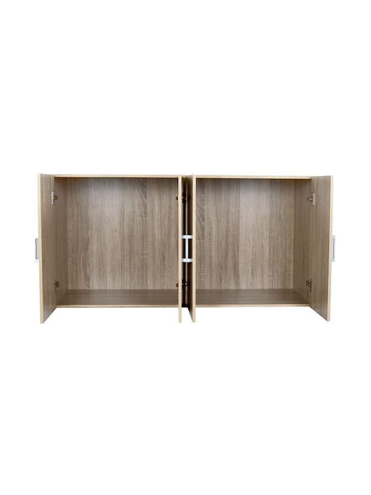 Freebox Rechteckig Loft-Schrank aus Spanplatte Sonoma 120x42cm FB9352.02 1Stück