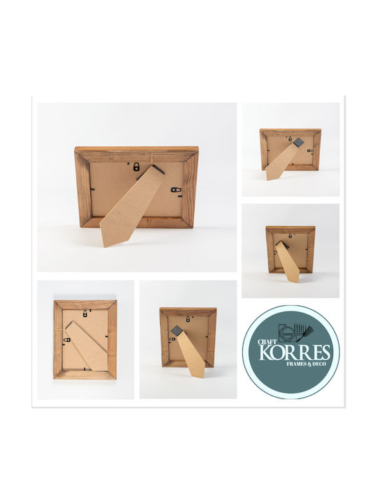 Korres Craft Рамка за снимки Дървена с Кафяво Пано