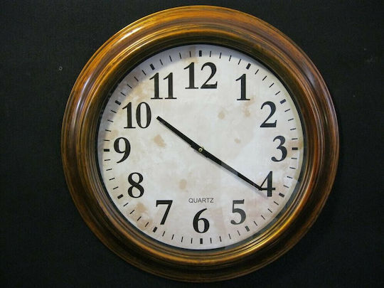 Epiplo-Fos Antikes Wanduhr Kunststoff Bronze Ø59cm