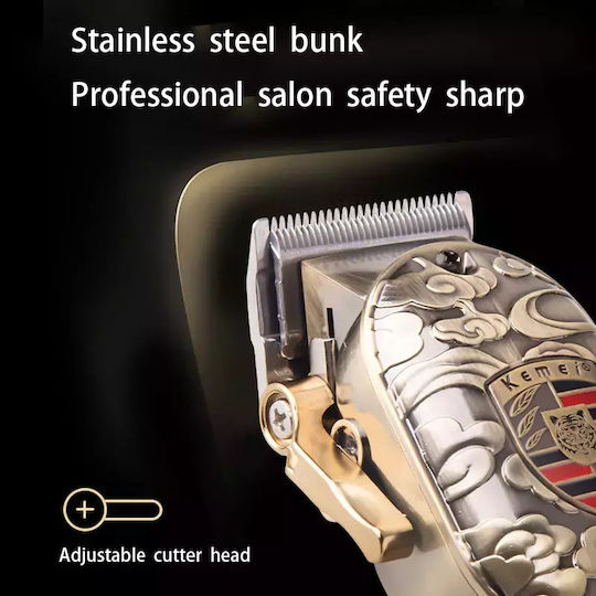 Kemei Rechargeable Hair Clipper Gold KM-2130