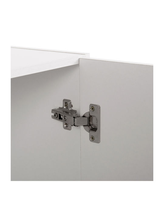 HomeMarkt Alivia Rectangular Loft Closet from Chipboard in White Color 90.2x40x6cm HM351.05