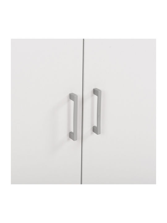 HomeMarkt Alivia Rectangular Loft Closet from Chipboard in White Color 90.2x40x6cm HM351.05