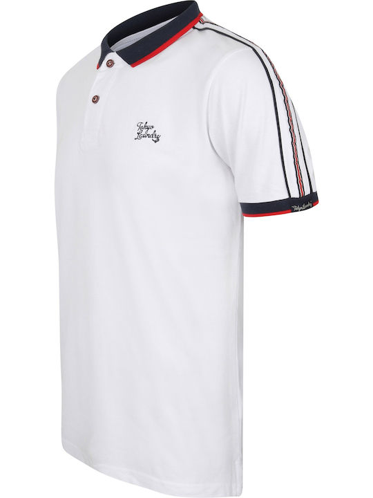 Tokyo Laundry Herren Kurzarmshirt Polo Bright White