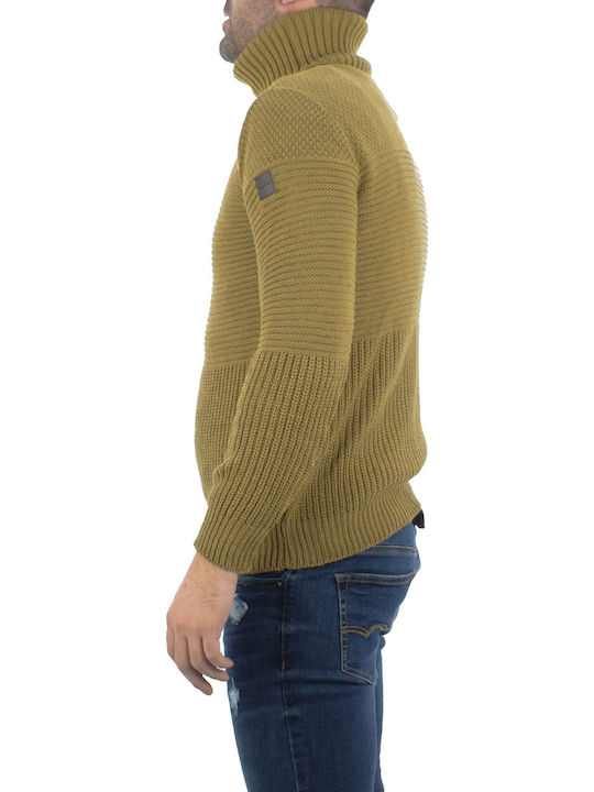 Tailor Made Knitwear Herren Langarm-Pullover Camel