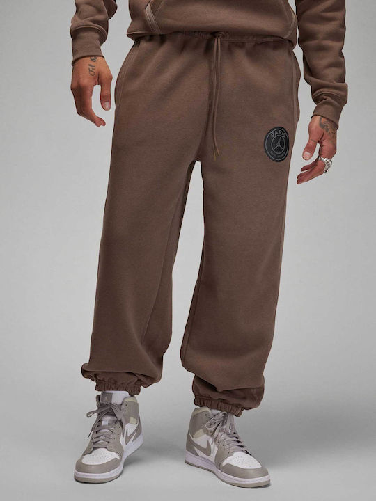 Sweatpants with Elastic Brown