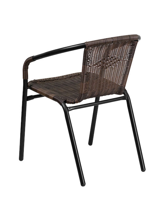 Gartenstühle Epiplo-Fos Rattan Sc-037 Braune 54x61x73cm