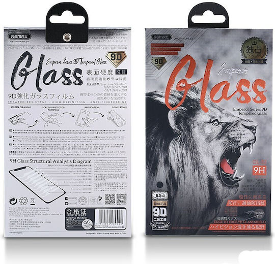 Remax Emperor 9D Full Face Tempered Glass Μαύρο (iPhone 7/8 Plus (Apple))