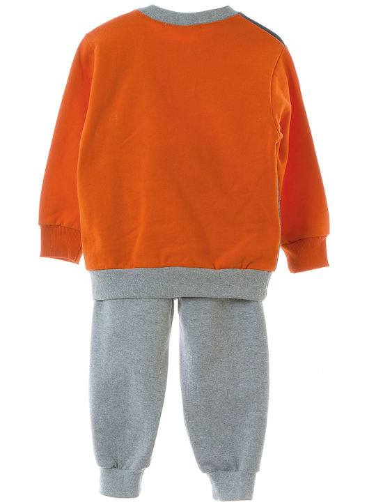 Frenzy Kids Sweatpants Set Orange 2pcs