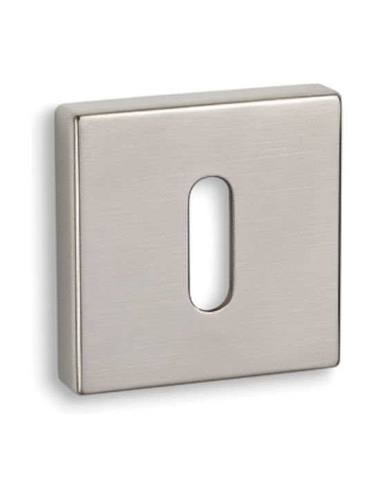 Viometale Lever Middle Door with Rosette 06.930 Pair Nickel Matt