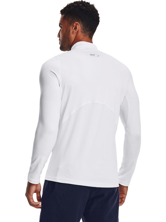 Under Armour Ανδρική Ισοθερμική Μακρυμάνικη Μπλούζα Compression Λευκή