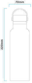 Runbott Μπουκάλι Θερμός Ανοξείδωτο 600ml Ροζ