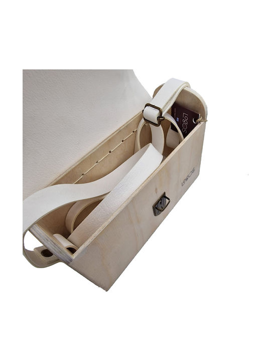 Leather Women's Bag Shoulder White
