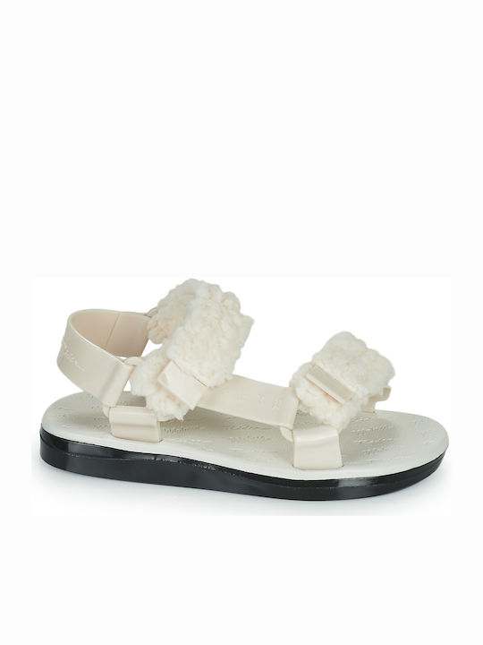 Flache Sandalen für Damen in Beige Farbe