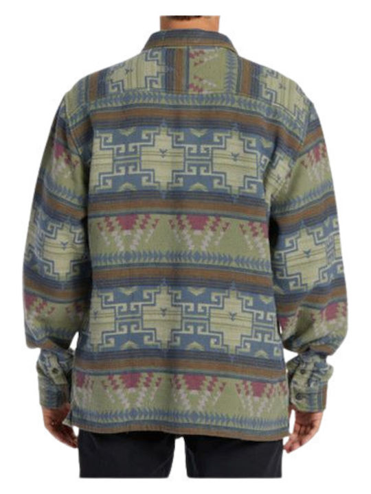 Billabong Men's Shirt Overshirt Long Sleeve Colorful.