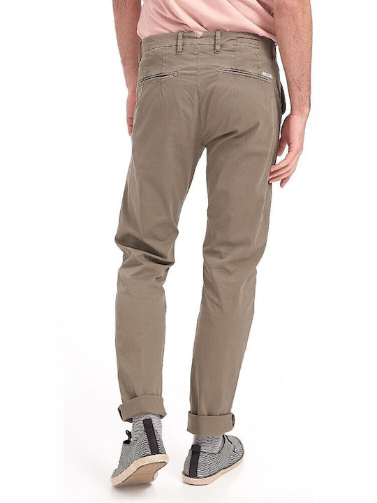 Charlie Pantaloni Chino Elastic cu Croială Slim Ladi