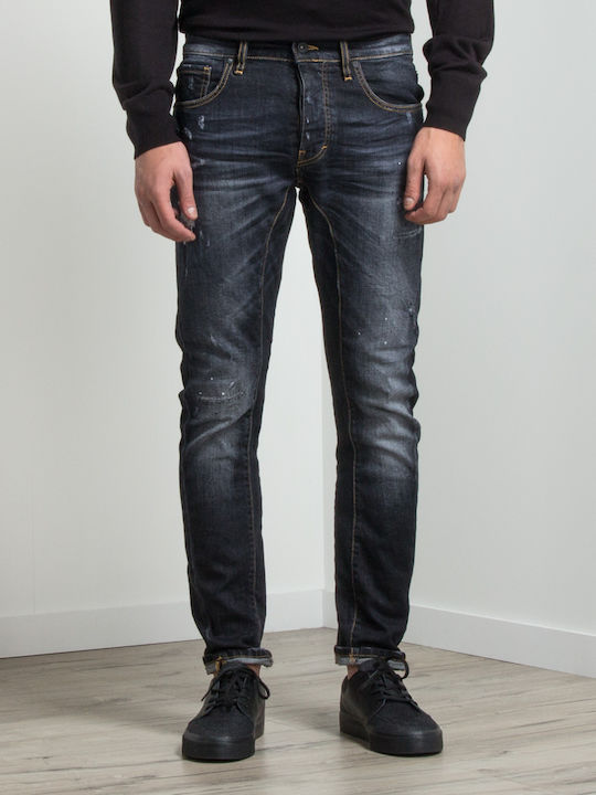 Ανδρικό Παντελόνι Ελαστικό Slim Fit Μπλε