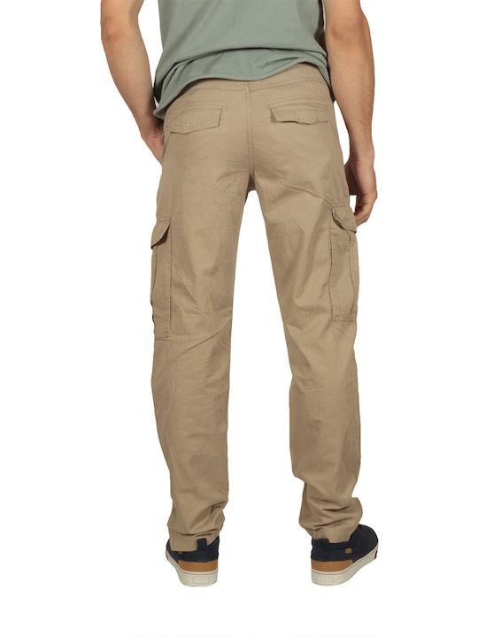 Gnious Men's Trousers Cargo Beige