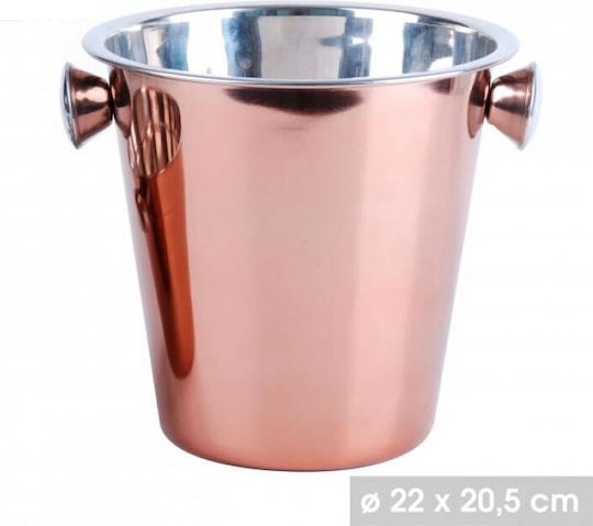 Champagners simple Inox cu dimensiunile 22x22x20.5cm