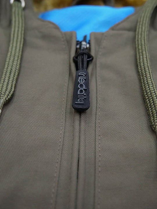 Kurz Damen Puffer Jacke für Winter Olive