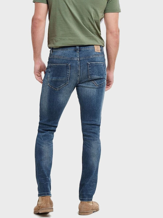 Only & Sons Pantaloni pentru bărbați Elastice cu Croială Slim BLUE