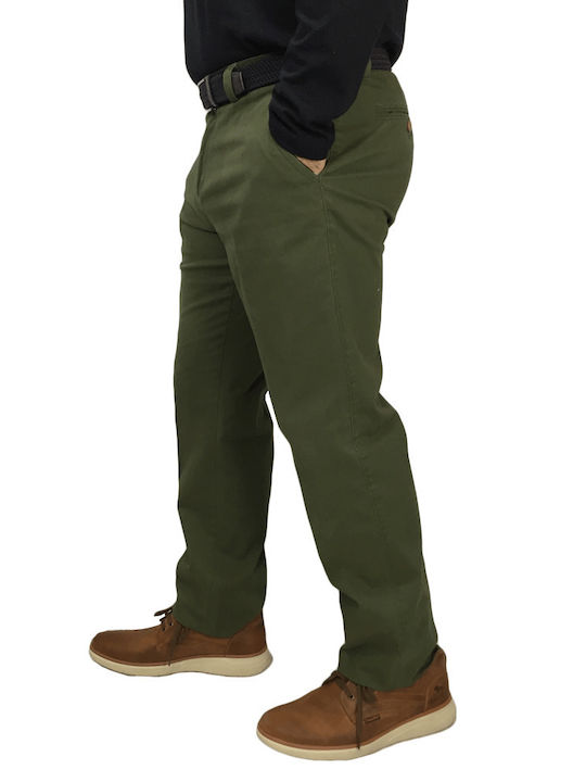 Lexton Herrenhose Chino Oil Green