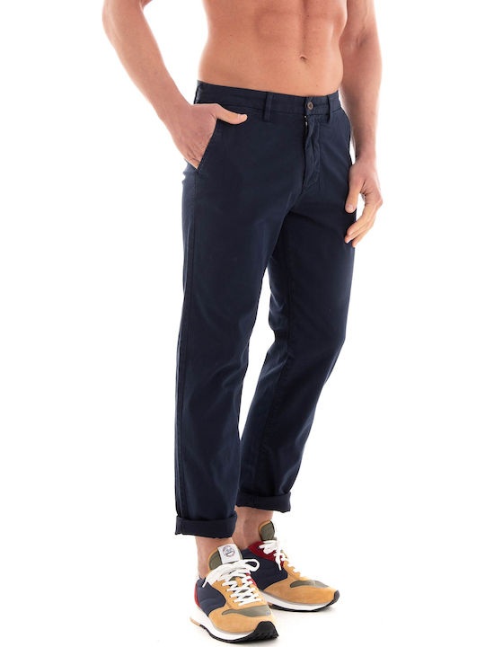 Pantaloni Chino cu Croială Normală Navy.