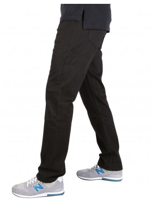 Iriedaily Men's Trousers in Straight Line Black