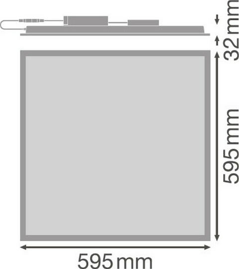 Ledvance 600 Recessed LED Panel 33W