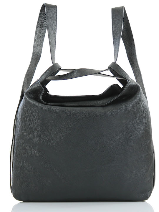 Passaggio Leather Leather Women's Bag Backpack Black