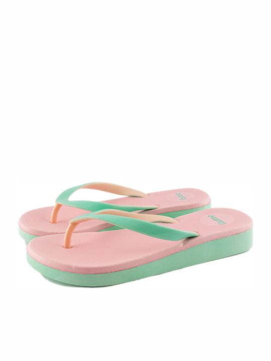 Blondie Frauen Flip Flops in Grün Farbe