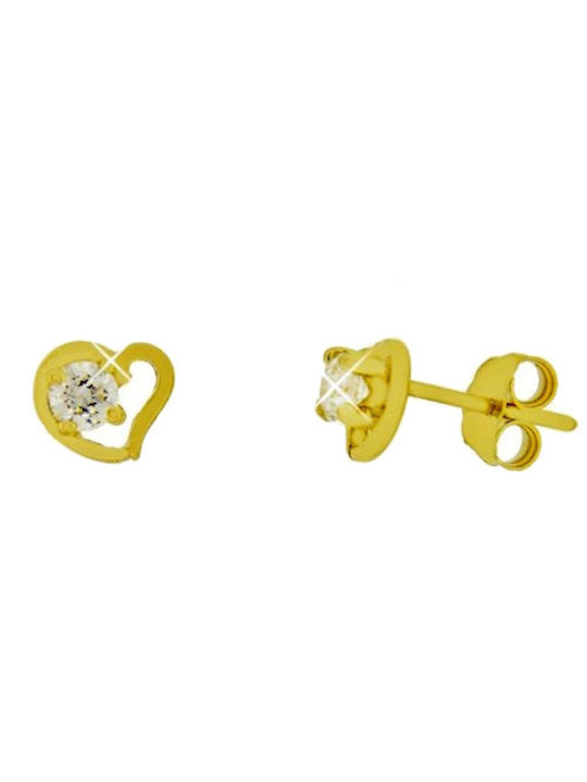 Xrisokosmima Kids Earrings Studs made of Gold 9K