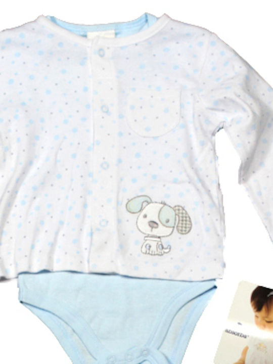 Absorba Baby Bodysuit Set with Pants Light Blue