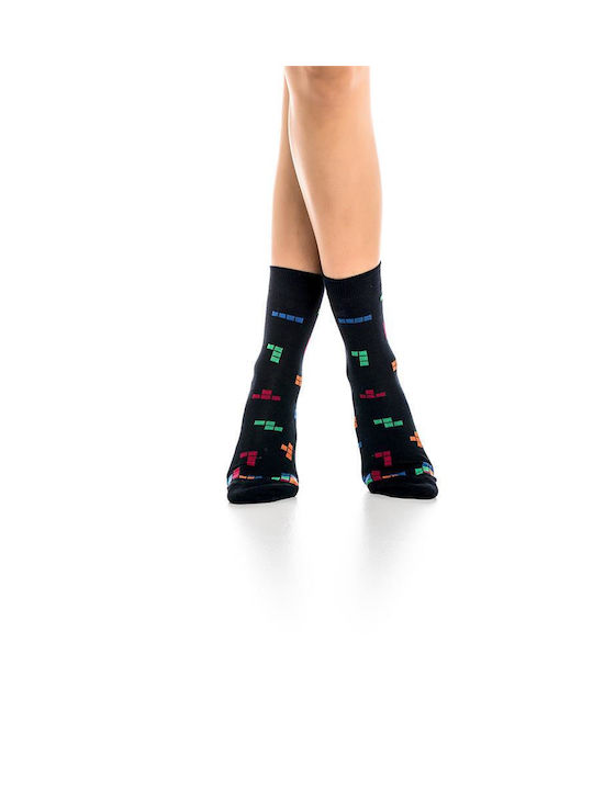 Inizio Women's Patterned Socks BLUE