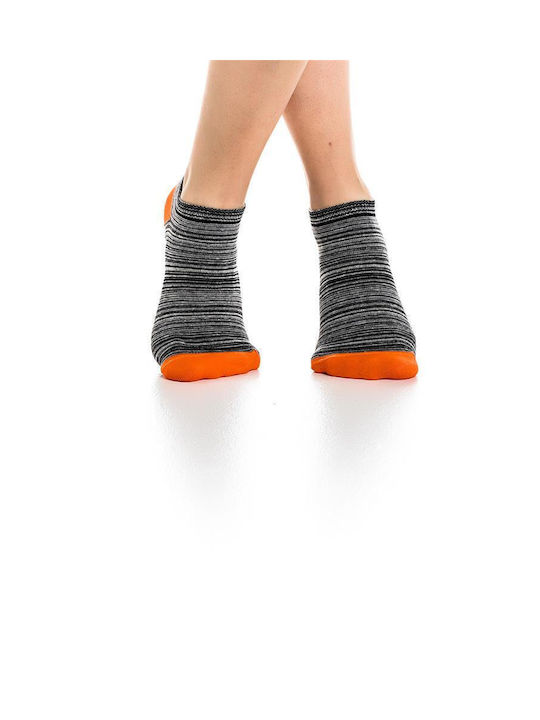 Inizio Women's Socks BLACK/ORANGE