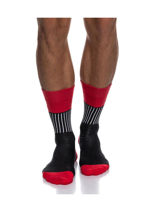 Inizio Herren Gemusterte Socken RED 1Pack