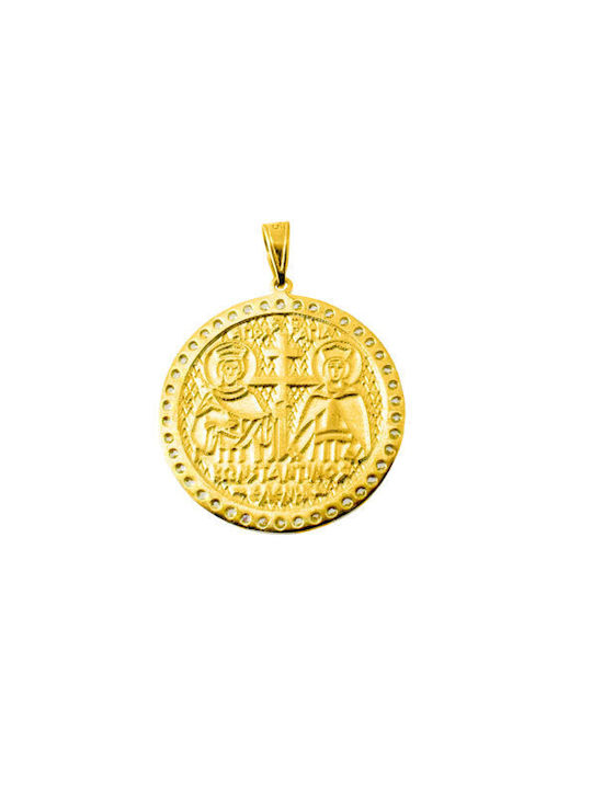 Pendant Kids Talisman Double Sided from Gold 9K FL349A