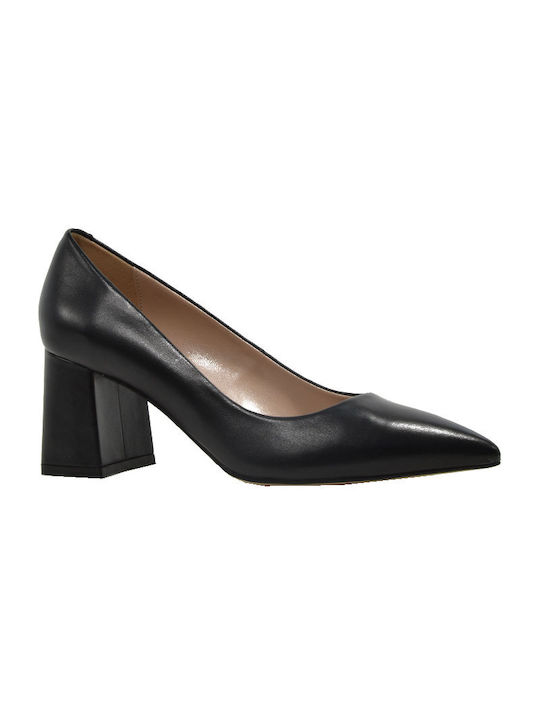 Fardoulis Leather Black Heels