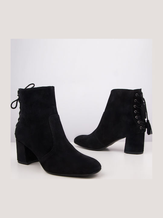 Suede Women's Ankle Boots Black