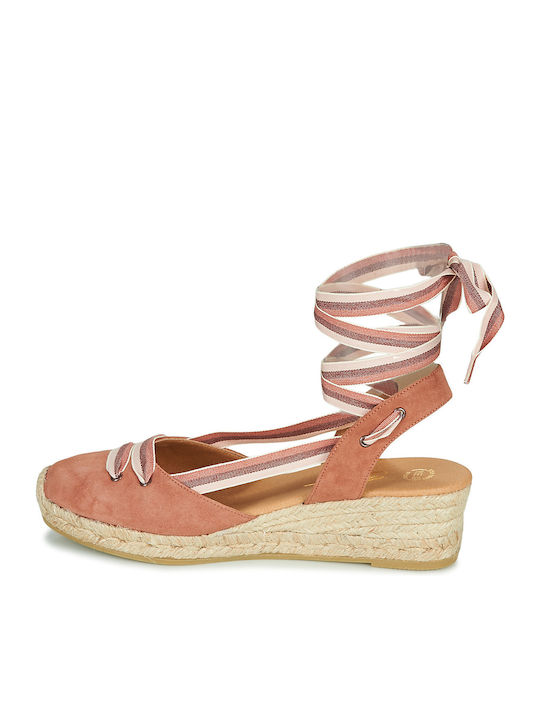 Ojord Women's Platforms In Espadrille Style Pink