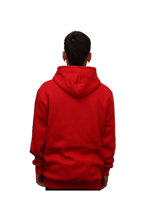 Propaganda Men's Sweatshirt with Hood RED 1203-1332-1037-03